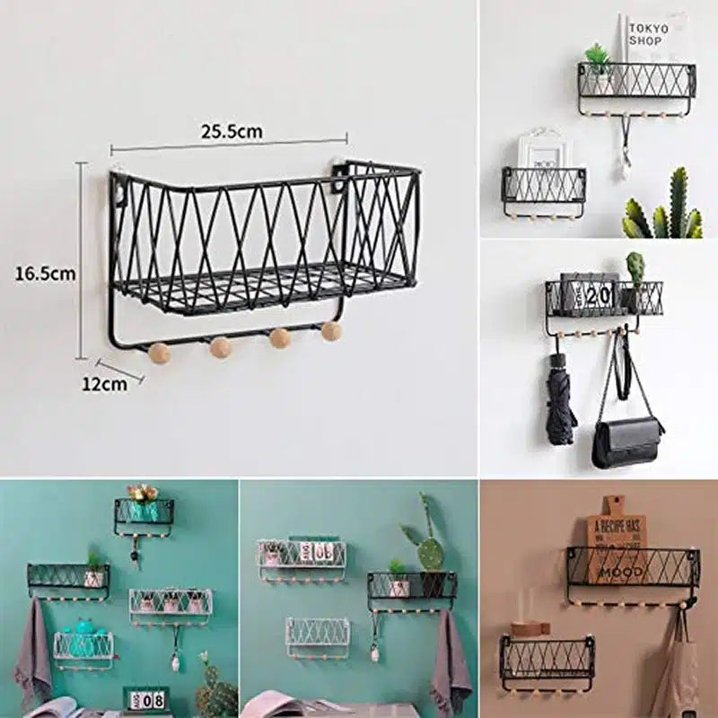 Criss-Cross Wall Shelf