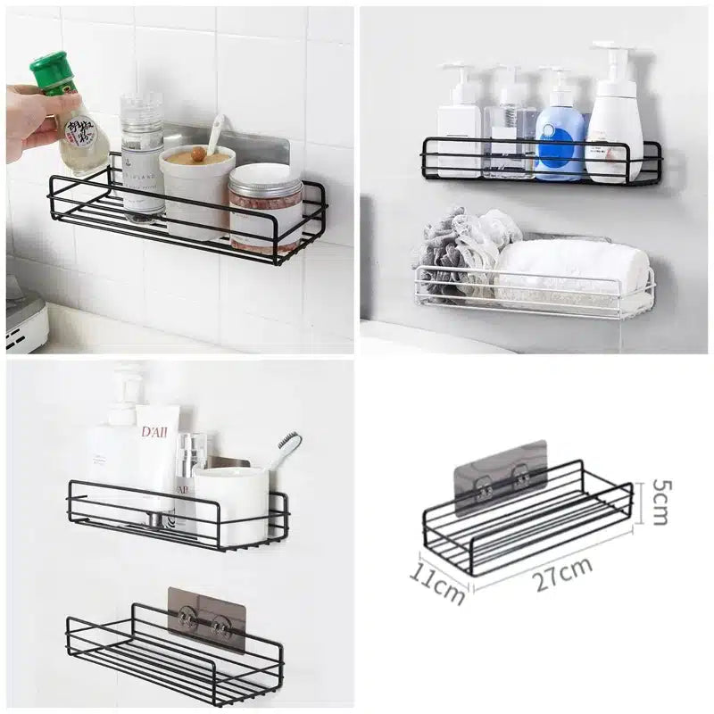 Self-adhesive Wall-Mounted Iron Shelf