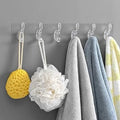 PLASTIC ADHESIVE 6 HOOK STICKER PATTI