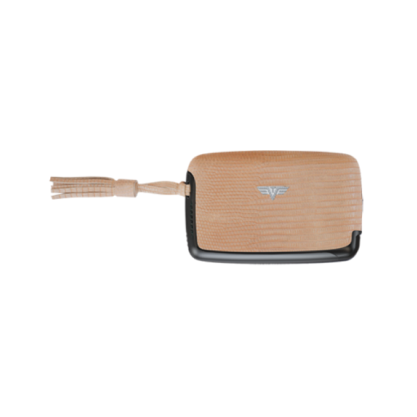 Card Case Leather Line Leath Lizzard Rose Tessel