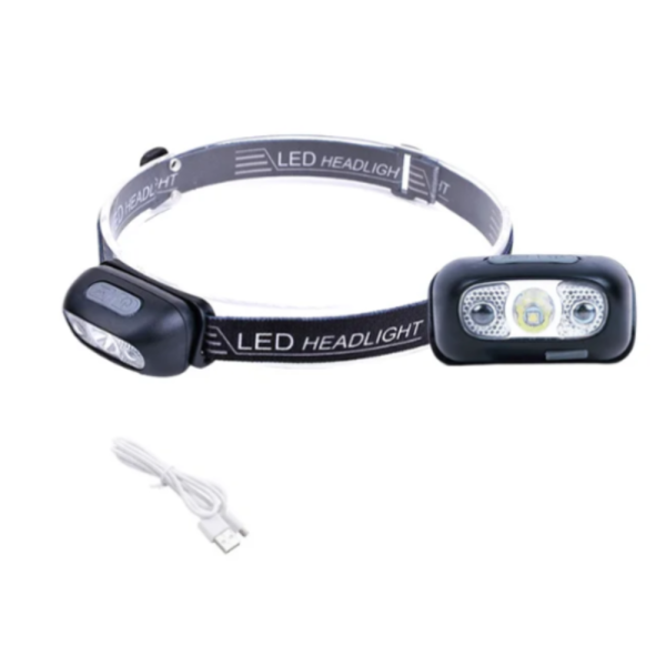 USB Rechargeable LED Sensor Headlamp XPE+COB