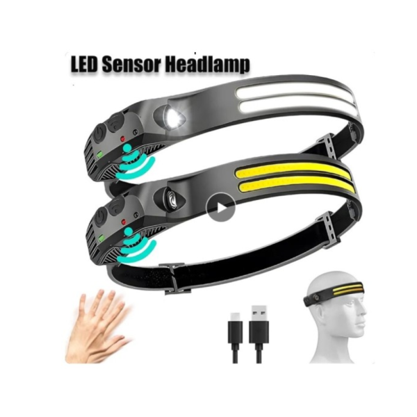 USB Rechargeable LED Sensor Headlamp