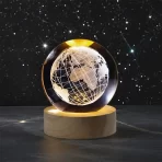 3D Ball Crystal Glass LED Table Lamp