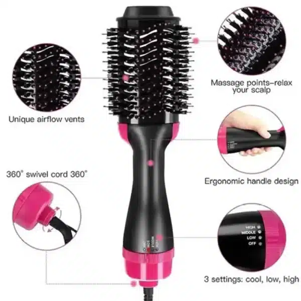 One step hair dryer