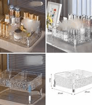 Acrylic Desktop Makeup Organizer