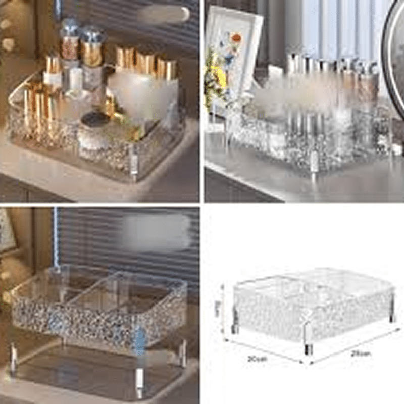 Acrylic Desktop Makeup Organizer
