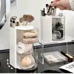 3Layer Rotating Makeup Brush Organizer