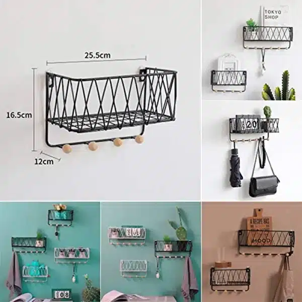 Criss-Cross Wall Shelf
