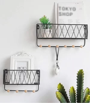 Criss-Cross Wall Shelf