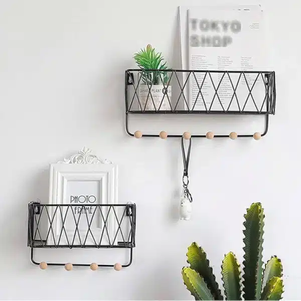 Criss-Cross Wall Shelf